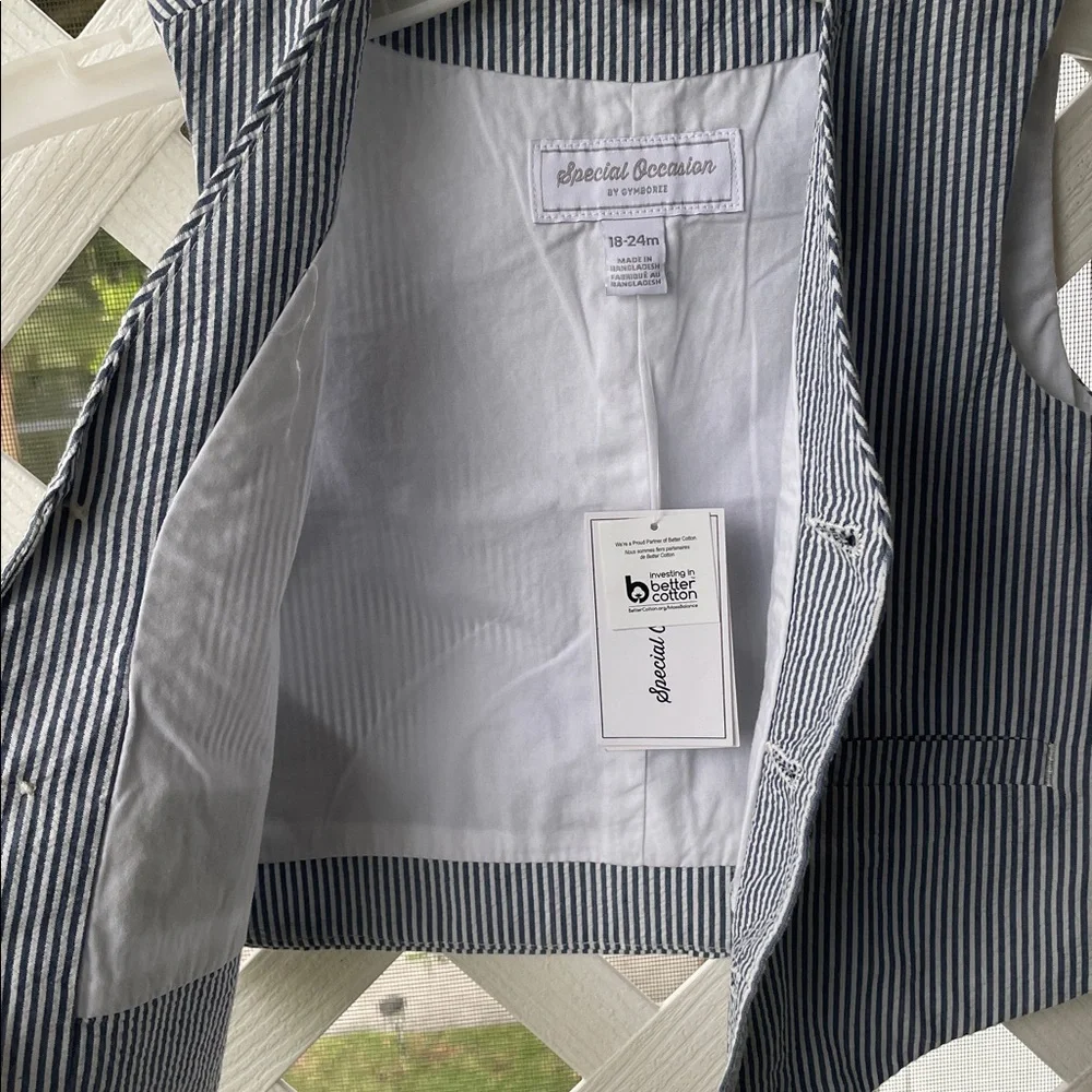 Gymboree Special Occasion Pinstripe Vest